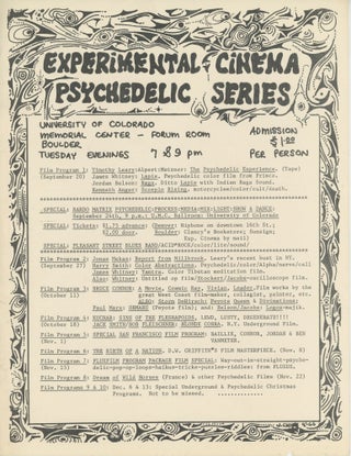 Item #5921 Experimental Cinema: Psychedelic Series