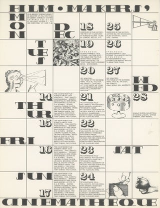 Item #5926 Filmmakers’ Cinematheque Program Calendar. George Maciunas