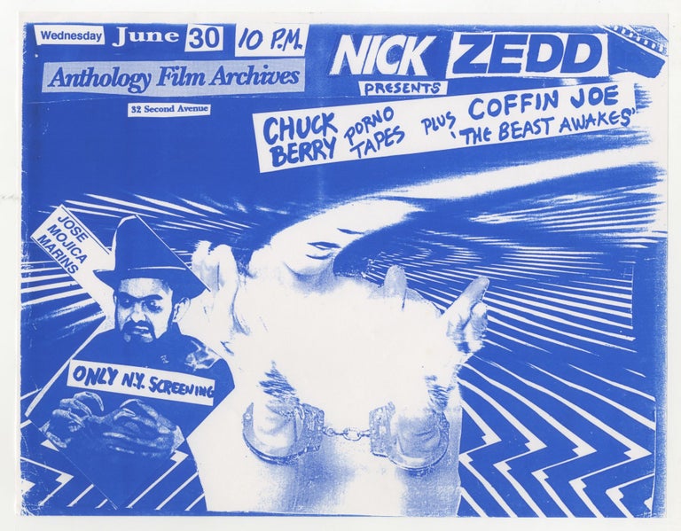 Item #5940 Nick Zedd Presents Chuck Berry Porno Tapes plus Coffin Joe The Beast Awakes [Awakening of the Beast]