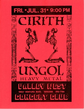 Item #5967 Cirith Ungol at Valley West Concert Club