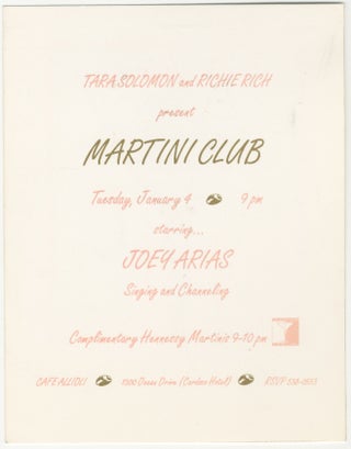 Martini Club starring Joey Arias