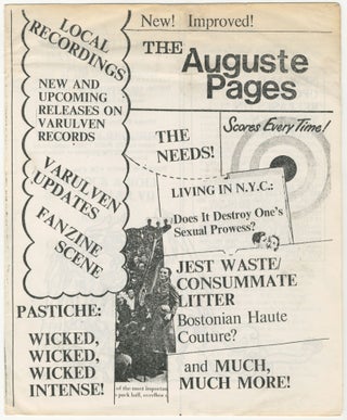 Item #6034 The Auguste Pages, Vol. 1, No. 13 (June 5, 1980). ed Lynne Lopatin
