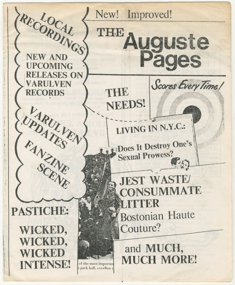Item #6034 The Auguste Pages, Vol. 1, No. 13 (June 5, 1980). ed Lynne Lopatin.