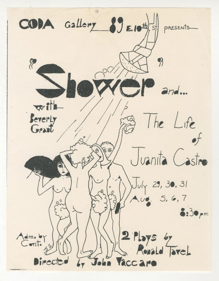 Item #6064 Shower and the Life of Juanita Castro at Coda Gallery. Jack Smith.