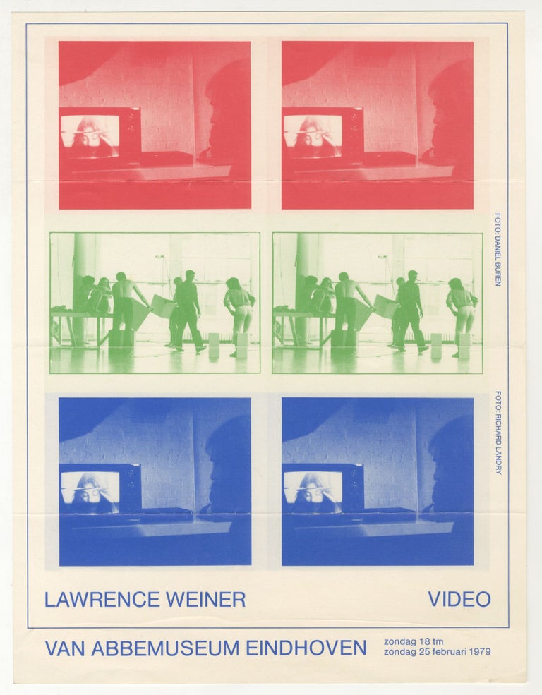 Item #6088 Lawrence Weiner Video - Van Abbemuseum Eindhoven