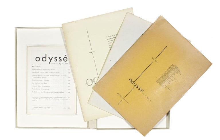 Item #6103 [Oyvind Fahlström, Marcel Duchamp, et al] Odyssé Vol. 1, Nos. 1-7, Vol. 2 no. 1 [Complete]. Dag Wedholm.