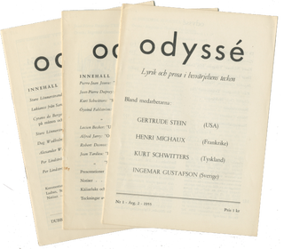 [Oyvind Fahlström, Marcel Duchamp, et al] Odyssé Vol. 1, Nos. 1-7, Vol. 2 no. 1 [Complete]
