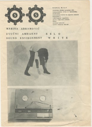 Item #6105 Signal No. 6-7, November 1972 [Marina Abramovic, Sound Environment White]. Beograd