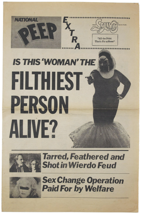 Item #6131 National Peep: Is This ‘Woman’ The Filthiest Person Alive? [Pink Flamingos Parody...