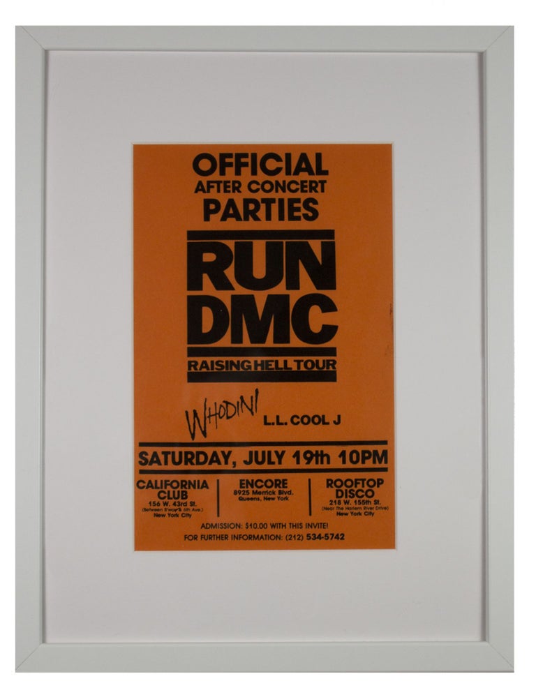 Item #6142 RUN DMC Raising Hell Tour: Official After Concert Parties