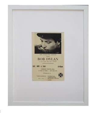 Item #6145 The Folklore Center Presents Bob Dylan in his first New York Concert