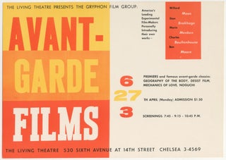 Item #6154 Avant-Garde Films [Willard Maas, Stan Brakhage, Charles Boultenhouse, Ben Moore