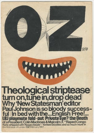 Item #6227 Oz Magazine, No. 1. ed Richard Neville