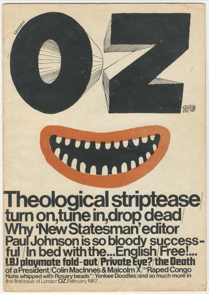 Item #6227 Oz Magazine, No. 1. ed Richard Neville.