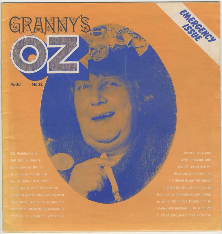Item #6243 Oz Magazine, No. 32 [Granny's Oz]. Felix Dennis Richard Neville, eds Jim Anderson.