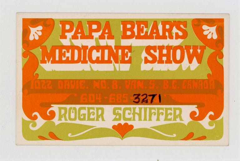 Item #6251 Papa Bear's Medicine Show