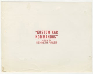 Kustom Kar Kommandos Production Still