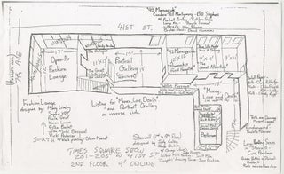 Item #6351 Times Square Show Floor Plan [2nd Floor]. Tom Otterness, John Ahearn