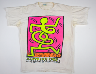 Item #6356 Montreux 1983 [jazz festival t-shirt]. Keith Haring