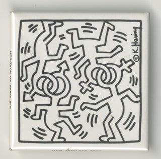 Item #6372 Heritage of Pride Logo Pin. Keith Haring