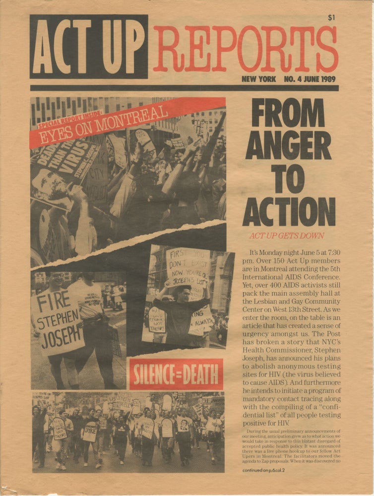 Item #6375 ACT UP Reports, No. 4 [June 1989]