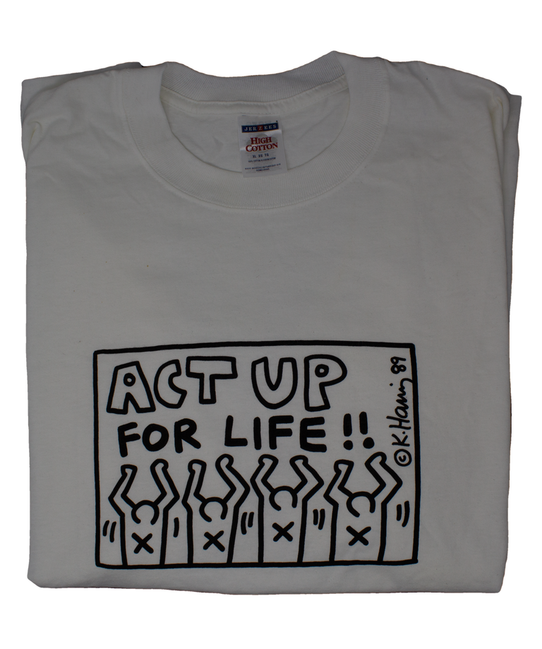 Item #6376 ACT UP for Life! [Haring t-shirt]