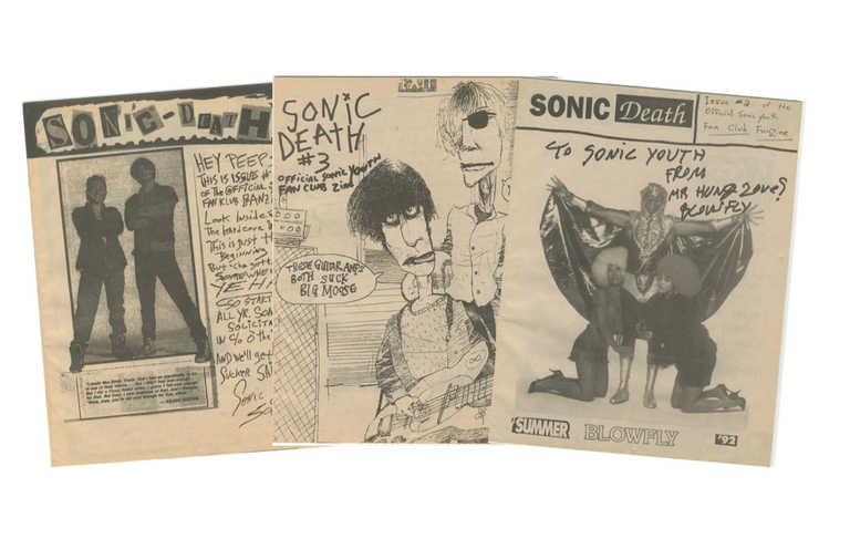 Item #6382 Sonic Death Nos. 1-3 [Sonic Youth Fanzine]