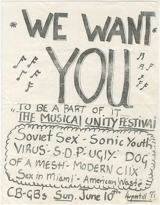 Item #6385 We Want You to Be A Part of It... [Soviet Sex, Sonic Youth]