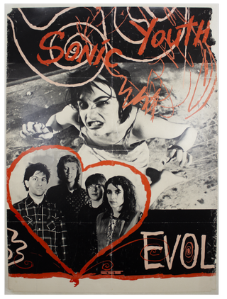 Item #6392 Sonic Youth EVOL Poster [SST, Lung Leg, Richard Kern