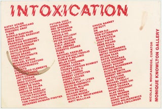 Item #6423 A Night of “Intoxication” [Kathy Acker, Jean Michel Basquiat, Keith Haring, David...