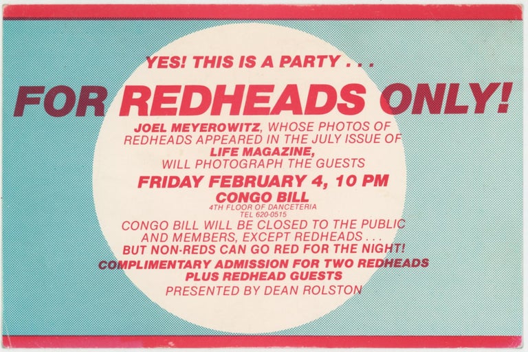 Item #6444 Yes! This Is A Party... For Redheads Only!
