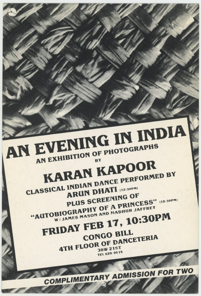 Item #6451 An Evening in India: An Exhibition of Photographs by Karan Kapoor