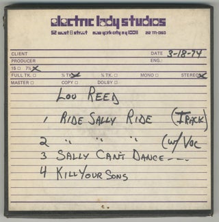 Sally Can’t Dance Demos [Three Reel-to-Reel Tapes]