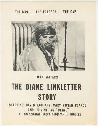 Item #6475 John Waters’ The Diane Linkletter Story. John Waters