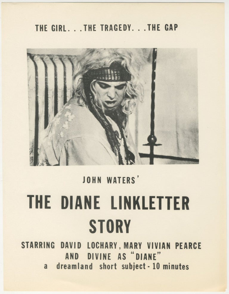 Item #6475 John Waters’ The Diane Linkletter Story. John Waters.