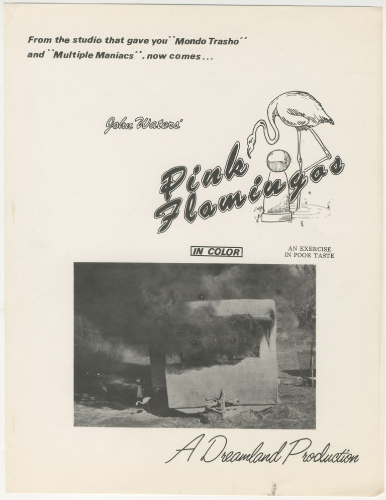 Item #6488 John Waters’ Pink Flamingos Promotional Flyer