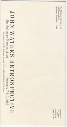 John Waters Retrospective Mailer Program