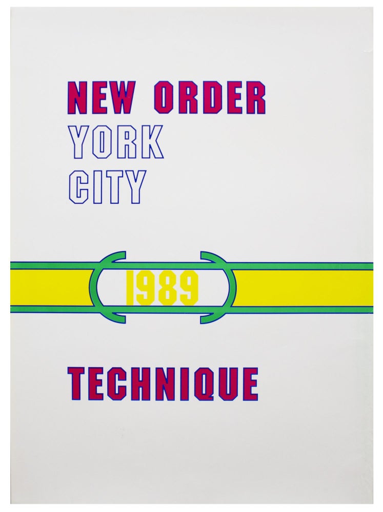 Item #6507 New Order: Technique. Lawrence Weiner New Order.