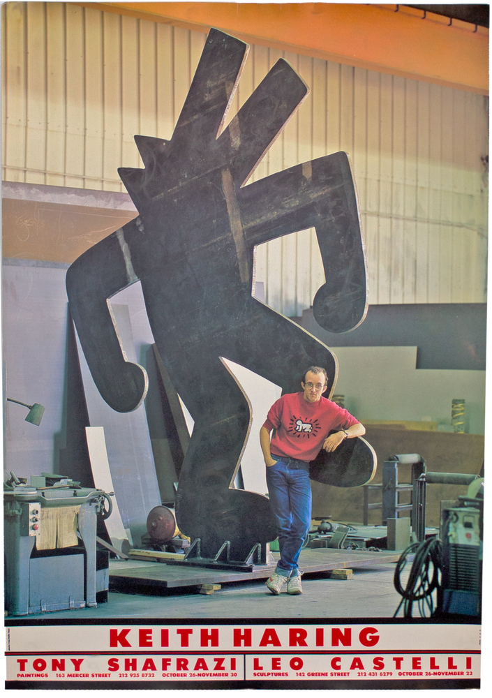 Item #6526 Keith Haring at Tony Shafrazi and Leo Castelli. Keith Haring.