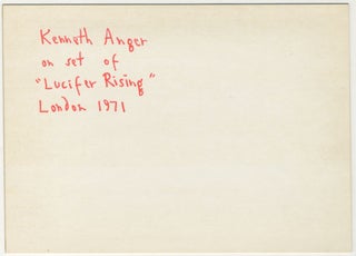 Kenneth Anger on set of Lucifer Rising