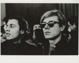 Item #6537 Andy Warhol and Gerard Malanga. Billy Name