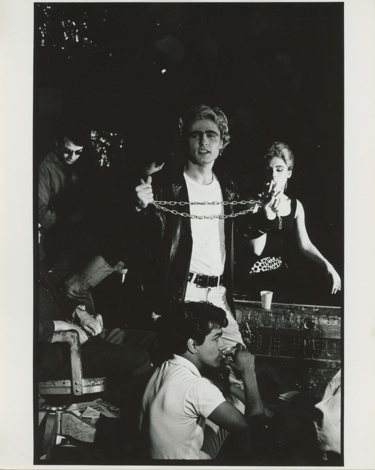 Item #6552 Production still of Gerard Malanga, Edie Sedgwick, Tosh Carillo, and Ondine in Vinyl. Billy Name.