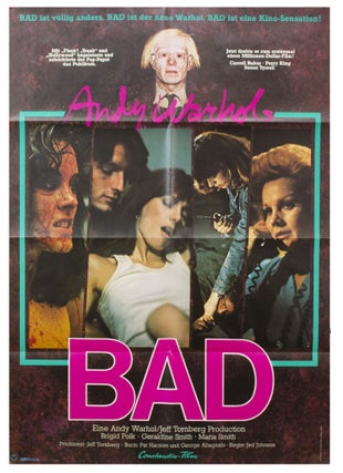 Item #6560 Andy Warhol’s Bad [German Release Poster