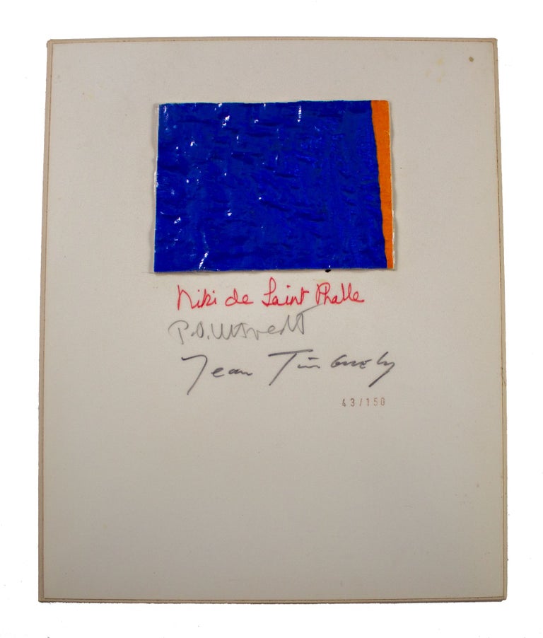 Item #6583 Hon — en historia [signed, numbered, artwork mounted to portfolio]. Jean Tinguely Niki de Saint Phalle, Per Olof Ultvedt.