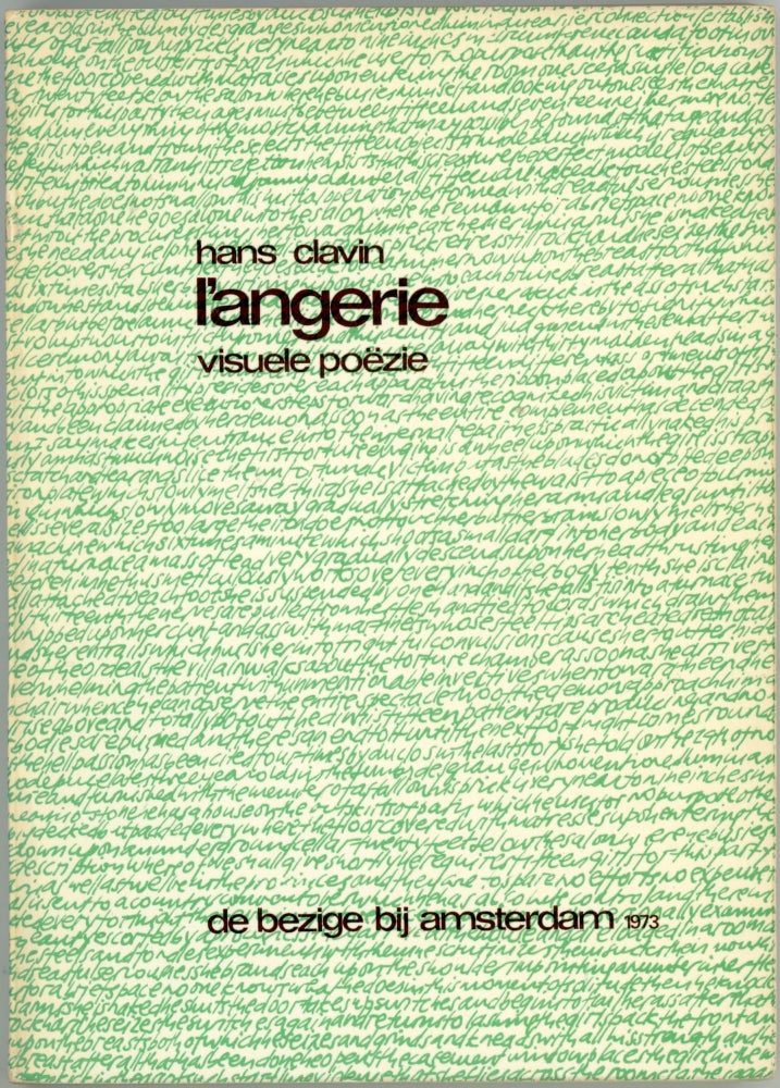 Item #6590 L’Angerie: Visuele Poëzie. Hans Clavin.