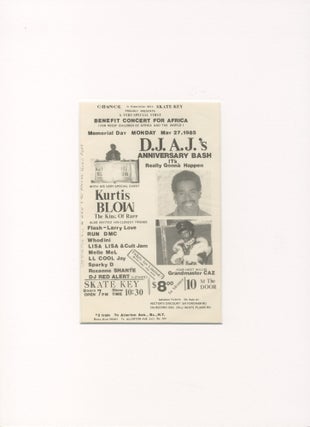 Item #6612 Benefit Concert for Africa / DJ AJ’s Anniversary Bash