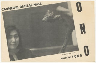 Item #6648 Works of Yoko Ono at Carnegie Recital Hall. Yoko Ono