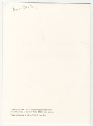 Yoko Ono Holiday Card 2002