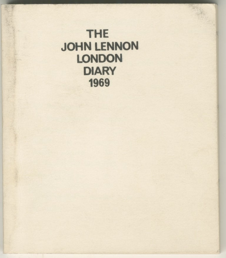 Item #6673 The John Lennon London Diary 1969. John Lennon.