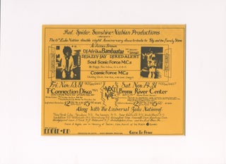 Item #6677 The 6th Zulu Nation double night Anniversary disco tribute to Sly and the Family Stone...